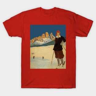 Skiing scene T-Shirt